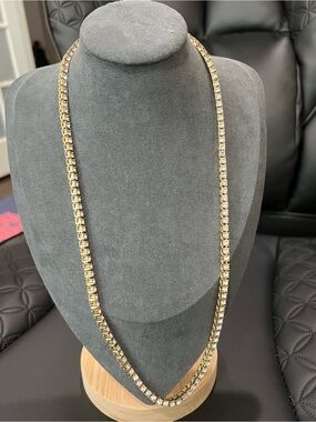 22-24inch gold plated tennis bracelet